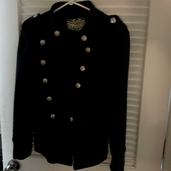 NWT Pink Martini wool blend military jacket - Picture 3 of 10